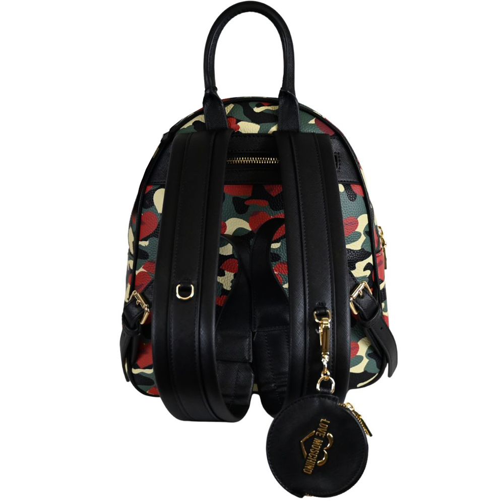 Love Moschino Black Backpack with Gold Logo and Colorful Tassel Love Moschino | Bags | Love Moschino Black And Gold Backpack  main image 4