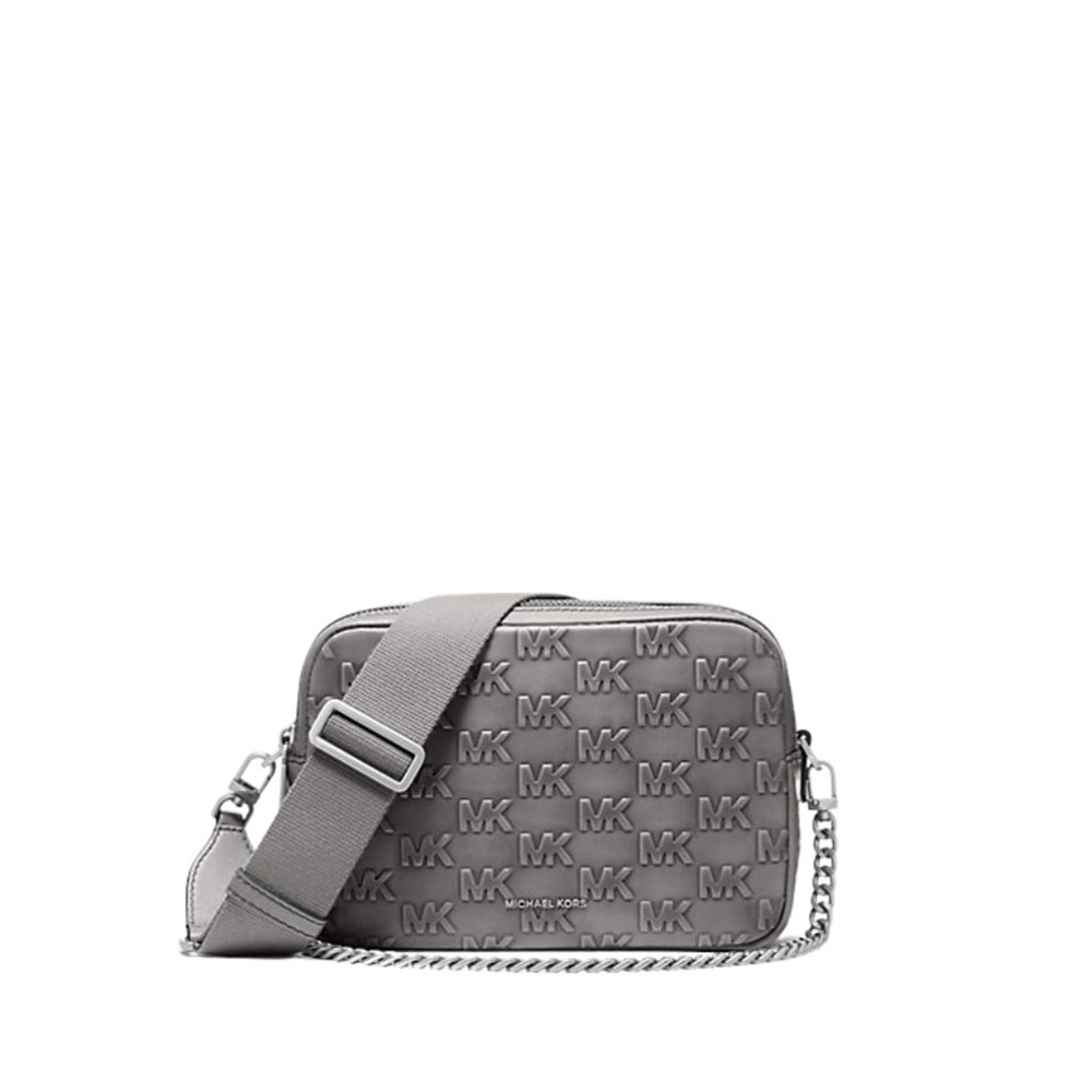 Borsa A Tracolla Ted Baker Brittni - Pelle Grigia Trapuntata - Medie Dimensioni - Elegante Giorno/Notte