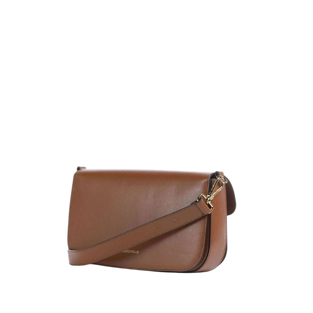 Coccinelle Borsa A Tracolla Donna In Pelle Marrone - Modello Magie Soft - Elegante E Spaziosa