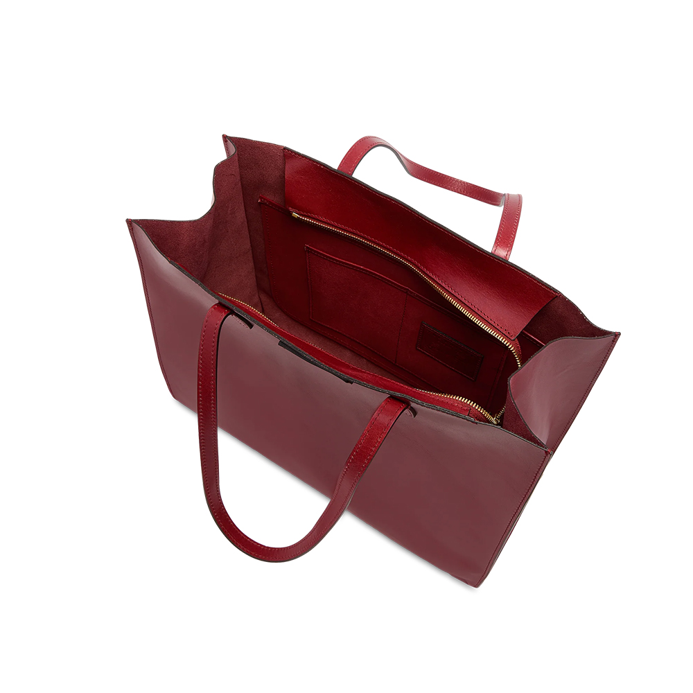 The Bridge Borsa Shopper Orizzontale Mirra – Pelle Marrone Con Zip – 04131401 14