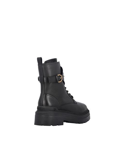 Mia 07 Stiefel aus Leder mit Logo-Armband vorne PINKO | SD0147P001Z99