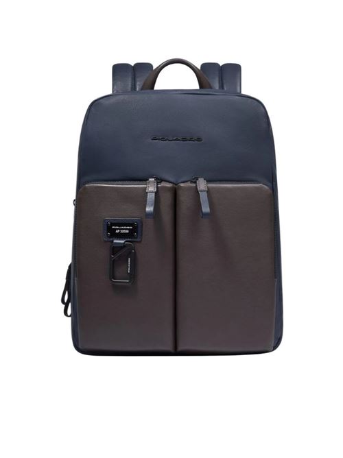 Zaino uomo sottile porta pc 14  espandibile PIQUADRO | CA6311APBBLUTM
