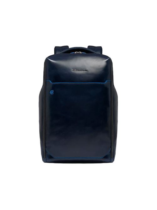 Zaino porta pc da 14  in pelle PIQUADRO | CA6591B2CBLU2