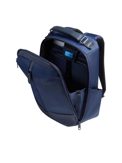 Zaino porta pc 13 in tessuto riciclato PIQUADRO | CA6822W138BBLU