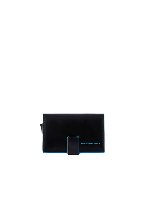 Blue Square metal card holder PIQUADRO | PP5649B2BLRBN