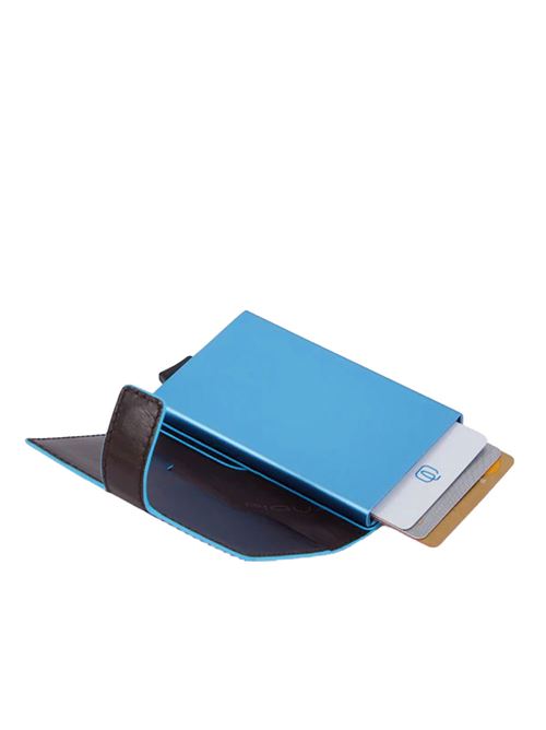 Blue Square Kartenetui aus Metall PIQUADRO | PP5649B2BLRMO