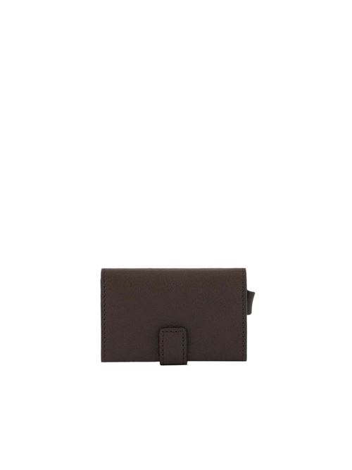 Compact wallet in metal and leather PIQUADRO | PP5649B3RCTM