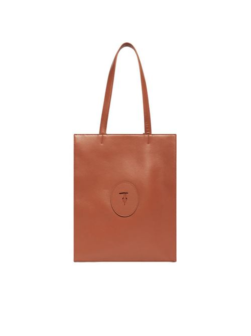 Society große Schultertasche aus Leder TRUSSARDI | WBB03L11022