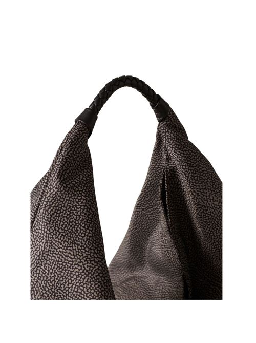 Plie hobo borsa a spalla grande BORBONESE | 910102070195FM32