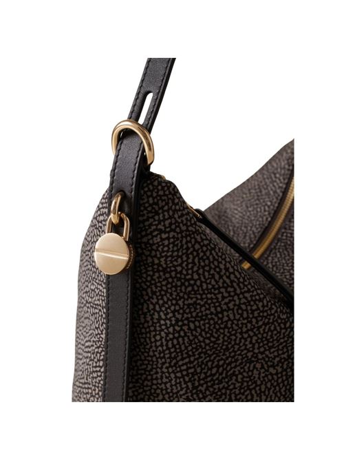 Prive secchiello borsa a spalla media BORBONESE | 91010227AH1FM32