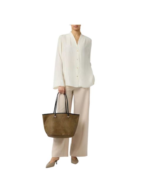 Flight borsa shopping a spalla media BORBONESE | 910102860207B306