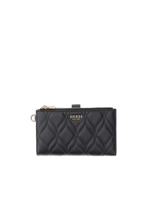 Maxine slg dbl zip wallet GUESS | SWQG9733157BLA