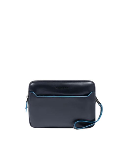 Herren-Pochette mit Fingerabdruckverschluss PIQUADRO | AC6902B2RZBLU2