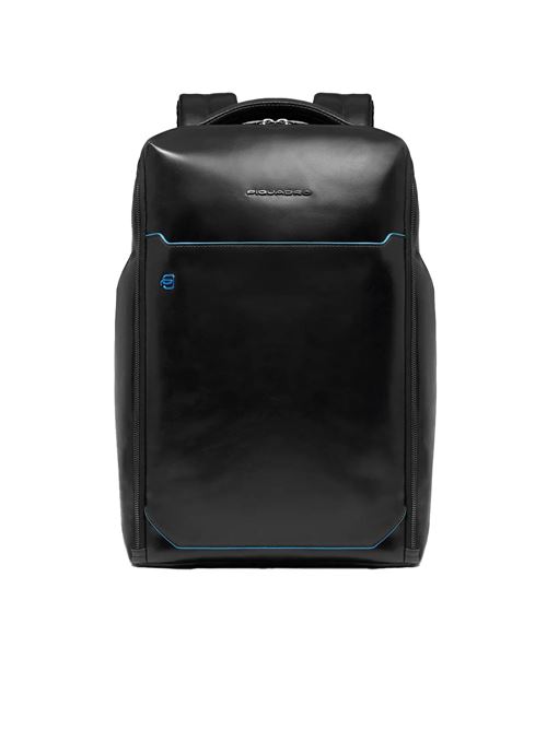 Blue Square Leder Rucksack PC 15,6 PIQUADRO | CA6593B2ZN