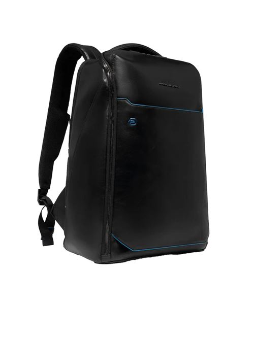 Blue Square Leder Rucksack PC 15,6 PIQUADRO | CA6593B2ZN
