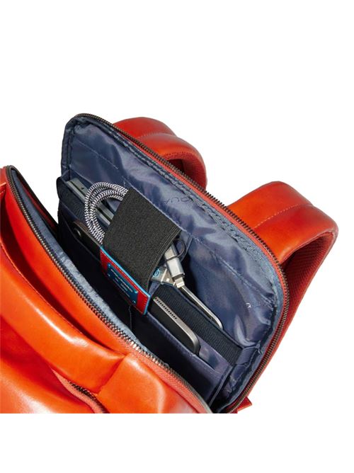 Blue Square Leder Rucksack PC 15,6 PIQUADRO | CA6593B2ZN