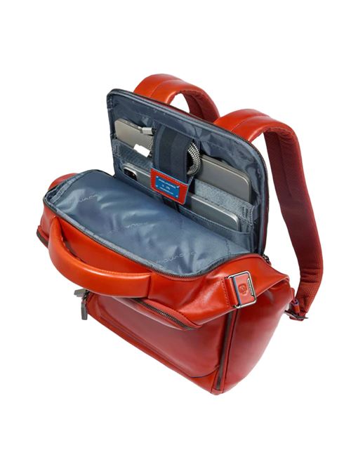 Blue Square Leder Rucksack PC 15,6 PIQUADRO | CA6593B2ZN