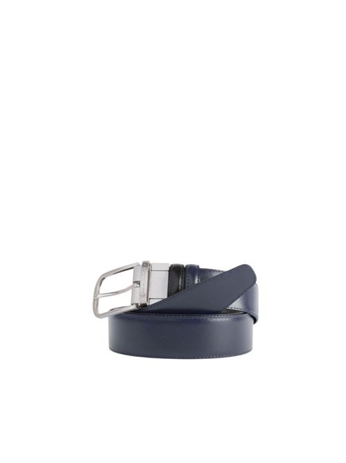 Cintura uomo in pelle con fibbia ad ardiglione PIQUADRO | CU3049C11NBZNB