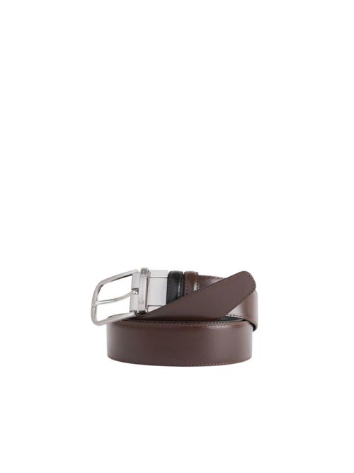 Cintura uomo in pelle con fibbia ad ardiglione PIQUADRO | CU3049C11NBZNM