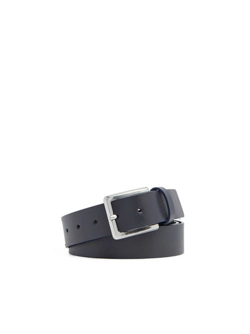 Cintura da uomo in pelle con fibbia ad ardiglione PIQUADRO | CU7364C121BLU