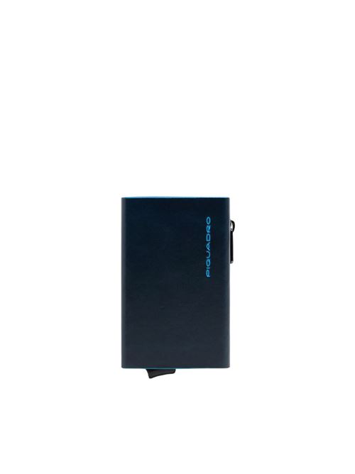 Blue Squareb kompaktes Portemonnaie mit Münzfach und Schiebesystem PIQUADRO | PP5585B2BLRIBLU2