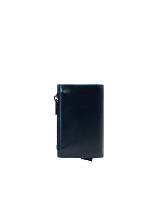 Blue Squareb kompaktes Portemonnaie mit Münzfach und Schiebesystem PIQUADRO | PP5585B2BLRIBLU2