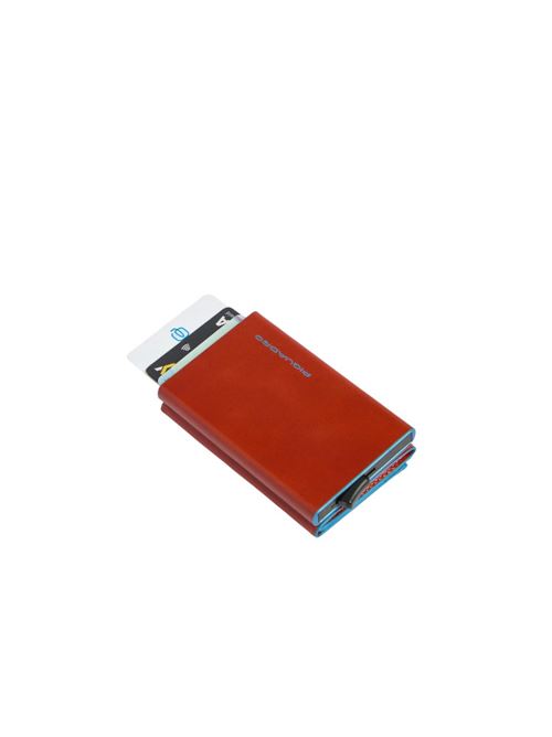 Blue Squareb kompaktes Portemonnaie mit Münzfach und Schiebesystem PIQUADRO | PP5585B2BLRICU4