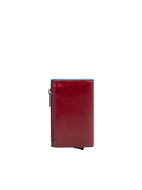 Blue Squareb kompaktes Portemonnaie mit Münzfach und Schiebesystem PIQUADRO | PP5585B2BLRIR