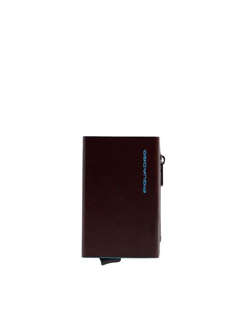Blue Squareb kompaktes Portemonnaie mit Münzfach und Schiebesystem PIQUADRO | PP5585B2BLRMO
