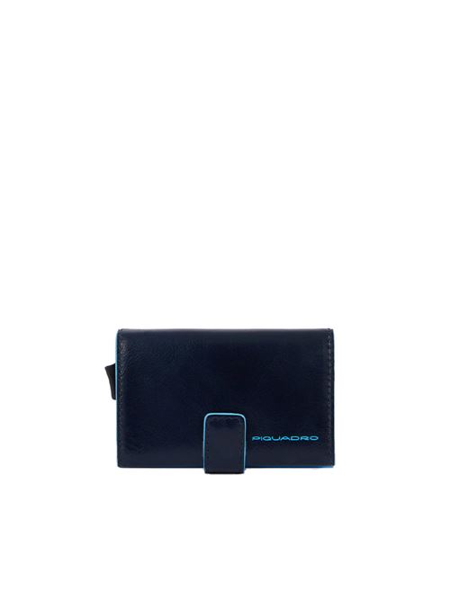 Blue Square portatessere in metallo PIQUADRO | PP5649B2BLRRBLU2