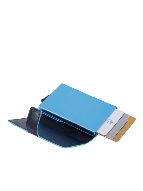 Blue Square Metal Card Holder PIQUADRO | PP5649B2BLRRBLU2