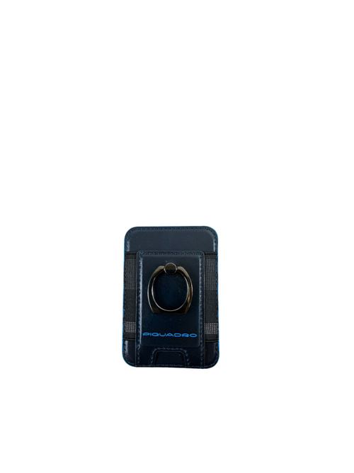 Portacarte di Credito Magsafe con anello PIQUADRO | PP7284B2RBLU2