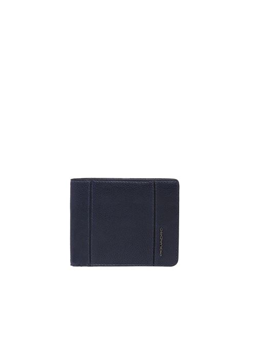 Cronus leather wallet with coin holder PIQUADRO | PU4188S134R!BLU