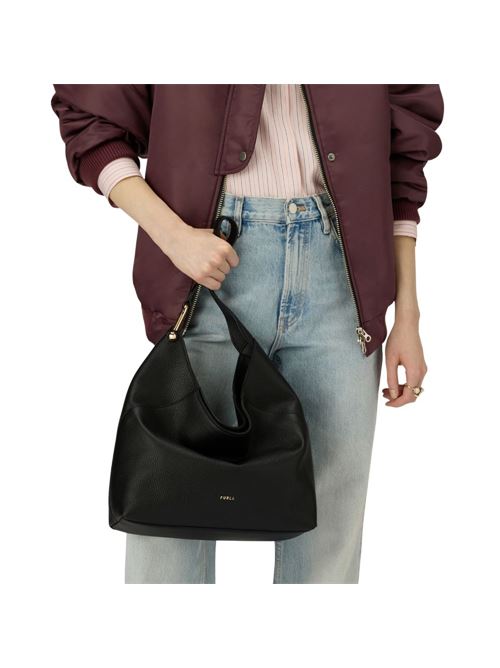 Lara borsa a spalla media FURLA | WB01900PNERO