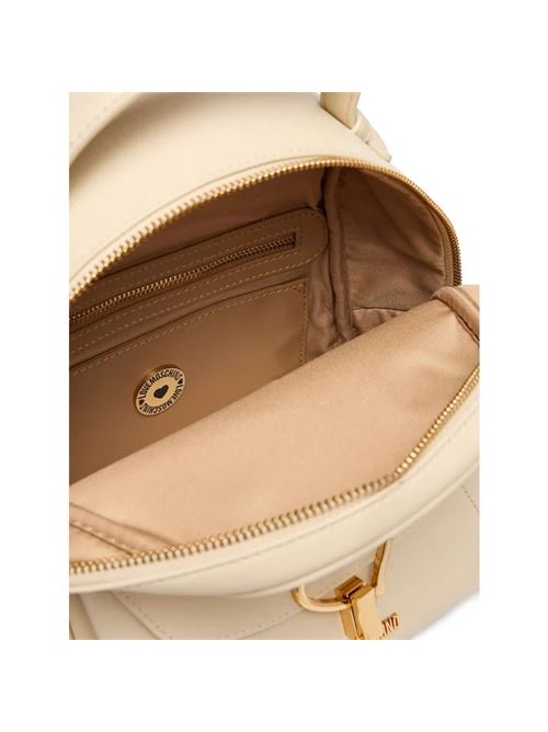 Love Moschino Taupe-Beige Leather Logo Backpack (6) Love Moschino Backpacks − Sale: up to −50% | Stylight main image 3