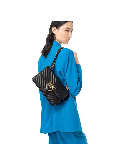 Love One Classic DC Chevron Shoulder Bag PINKO | 100941A0GKEZ99Q