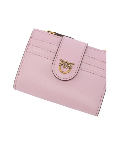 Chevron nappa zip-around wallet PINKO | 103610A0F1EP26Q