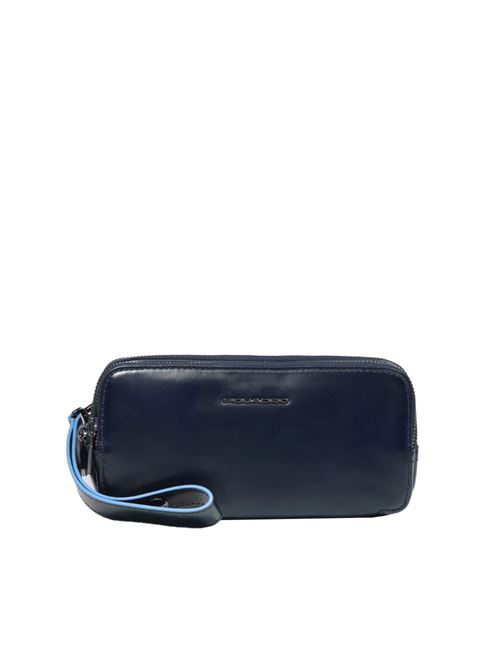 Three-compartment men's clutch bag PIQUADRO | AC2141B2RSBLU2