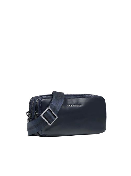 Three-compartment men's clutch bag PIQUADRO | AC2141B2RSBLU2