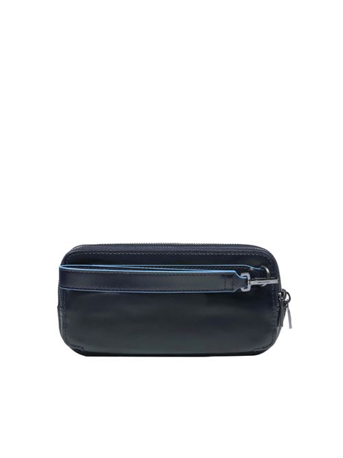 Three-compartment men's clutch bag PIQUADRO | AC2141B2RSBLU2