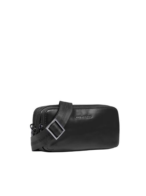 Three-compartment men's clutch bag PIQUADRO | AC2141B2RSN