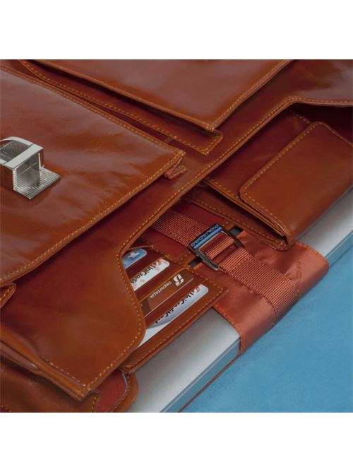 Blue Square 15.6 Laptop Briefcase PIQUADRO | CA1068B2SBLU2
