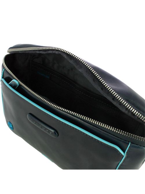 Blue Square Leather Bum Bag PIQUADRO | CA2174B2SBLU2