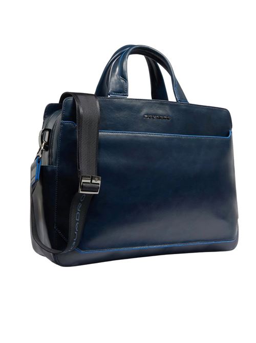 Blue Square 15.6 Laptop Briefcase PIQUADRO | CA6590B2SBLU2