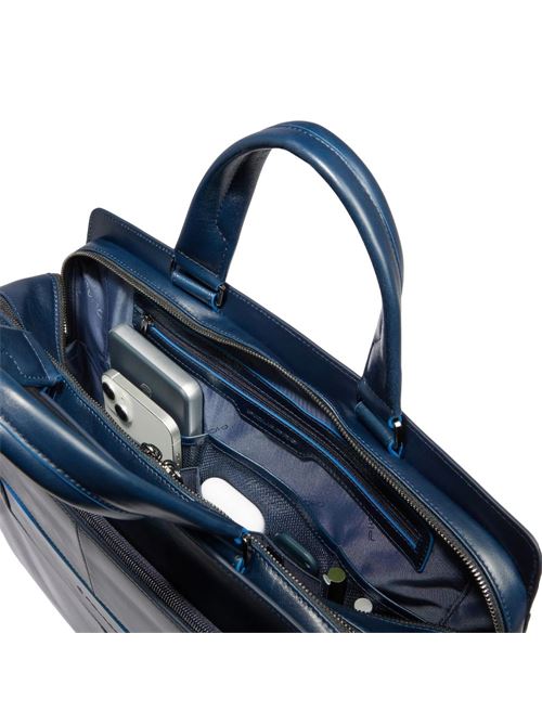 Blue Square 15.6 Laptop Briefcase PIQUADRO | CA6590B2SBLU2