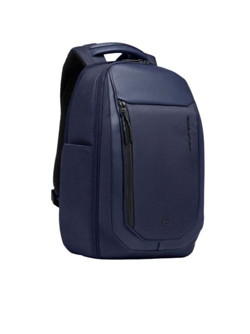 Zaino da viaggio porta pc 14 in tessuto riciclato PIQUADRO | CA6927S143BMEBLU