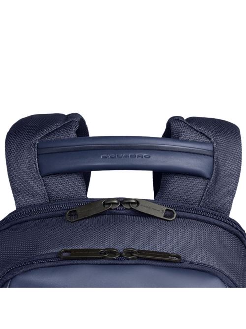 Zaino da viaggio porta pc 14 in tessuto riciclato PIQUADRO | CA6927S143BMEBLU