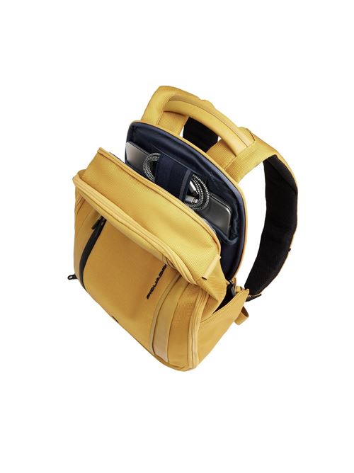 Zaino da viaggio porta pc 14 in tessuto riciclato PIQUADRO | CA6927S143BMEG