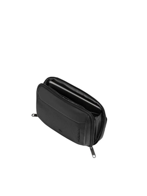 Borsello orizzontale in pelle e tessuto PIQUADRO | CA6932S143EN