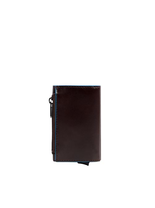 Blue Squareb kompaktes Portemonnaie mit Münzfach und Schiebesystem PIQUADRO | PP5585B2BLRSMO